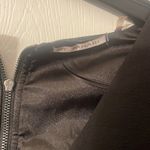 Tahari  black sheath mini dress with mesh on shoulder sleeve 12 Photo 3