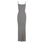 SKIMS SOFT LOUNGE LONG SLIP DRESS, HEATHER GREY, SIZE LARGE, $80 Photo 1