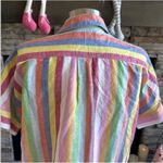 Banana Republic  Pastel Striped Button-Down Shirt Photo 4