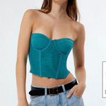 LA Hearts Pacsun Blue/Green Corset Top Photo 0