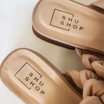 ShuShop CanCan Taupe Braide Sandals Size 9 Photo 2
