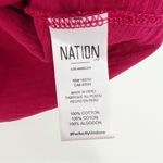 Nation Ltd  Lorna Cotton Tank in Raspberry Size Large Flutter Shoulder Photo 8