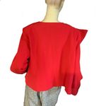Eloquii RED BOW SHOULDER SNAP BUTTON BLAZER NWT (20) Photo 3