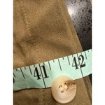 Micas  Olive Green Linen Cotton Wide Leg Cropped Pants Size S Photo 6