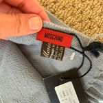 Moschino Peace Love Wool Scarf Light Gray Photo 6