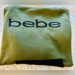 Bebe Women’s olive green Black velvet Sweatshirt Hoodie Photo 7