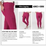 Agnes & Dora NWT Moto Jeggings | Raspberry | XS Photo 1