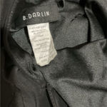 B Darlin Black Lace Sequin V-Neck Cocktail Dress Knee Length Sleeveless Party Women Photo 5