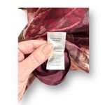 Lulus Red Floral Organza Mini Dress Puff Sleeve Rosette Wedding Guest Coquette S Photo 6