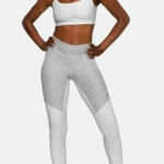Outdoor Voices 3/4 Two Tone Legging In Dove Ash Gray Photo 0