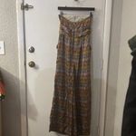 Lumiere Drop Waist Strapless Jumpsuit NEW S Boho Dopamine Coconut Girl Prints Orange Photo 3