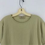 Sag Harbor  Sport Waffle T Shirt Womens Large Green Photo 2