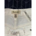 Madewell  Women's Ripped Knee‎ Baggy Straight Leg Jeans Raw Hem White Size 29 Photo 2