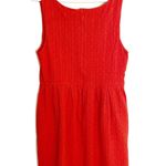 Anthropologie Deletta Embossed Orange Mini Dress Photo 3