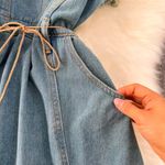 Unique Denim Midi Dress Photo 5