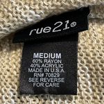 Rue 21  set of 2 medium women’s cardigans long sleeve tan gray aztec knit both new Photo 6