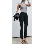 AYR  Women's Size 28 Black Bi Stretch Slim Straight Leg Daily Dose Pant 25.5” Ins Photo 2