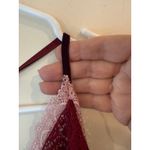 Free People  Intimately Bodysuit Womens Small Maroon Nylon Stretch Lace Be My Bae Photo 5