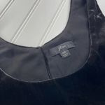 J.Crew  Women’s Black Crew Neck Sleeveless Velour Velvet Top Size  XS Photo 2