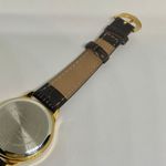 Footprints women’s quartz analog watch gold tone 30mm brown leather band running Photo 4