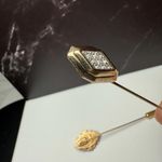 Signed Avon Lapel Stick Pin Gold Tone Lot Of 3 Cameo, Butterfly Etc Photo 6