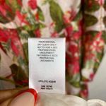 NEW AMUR‎ Dress Floral Tropical Puff Sleeve Mini Dress Red Size 8 Photo 8