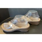 Natural Soul  By Naturalizer Womens 8 M  Tan Rhinestone Thong‎ Sandals Slip Ons Photo 3