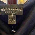 Connected Apparel NAVY BLUE DRESS WITH WHITE POLKA DOTS SIZE 16 Photo 1