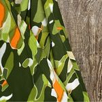 Ashley Stewart Shirt Women Size 22/24 Colorful Cold Shoulder Layered Camo Blouse Photo 2