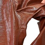 Abercrombie & Fitch Curve Love 90s Straight Pants Brown Leather Women’s Size 32 Photo 7