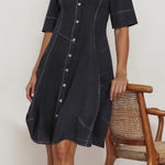 NEW Alembika Barbie Wonderful Shirt Dress Black Denim 3 US 10 Photo 0