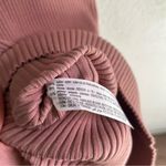 ZARA Ribbed Off Shoulder Bodycon dress Mauve Sz Medium Instagram favorite Photo 4