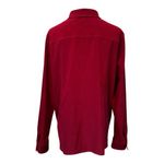 Petite Sophisticate  Rich Red Button-Down Shirt L LP Photo 3