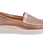 Audrey Trotters Rose Gold Slip-On Loafers Photo 0