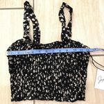 Japna Floral Smocked Cropped Tank Top Photo 5