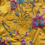Johnny Was  Yellow Floral Embroidered Jacket Photo 3