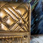Love moschino  Metallic Gold Bifold Wallet Photo 2