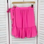 Lilly Pulitzer  Nessa Ruffle Hem Wrap Front Mini Skirt Neon Pink 6 Photo 10