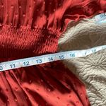 Mittoshop -Apricot Lane Boutique Rayon Dress. Size Medium Burnt Orange Photo 8