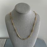 Trifari Crown  Fabulous Longer Length Necklace Gold Tone Link Chain Photo 0