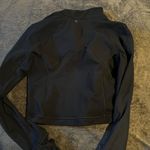 Yogalicious fleece lines cropped half size true navy size large Photo 3