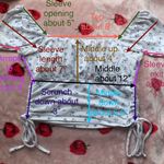 Hollister White & Blue Floral Puff-Sleeve Ruched must-have collection from the 2000s! Photo 5