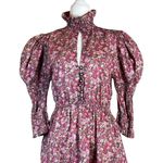 Philosophy di Lorenzo Serafini Puff Shoulder Dress in Red 2 Womens Floral Photo 9