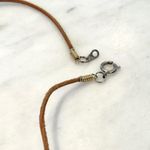 Lampwork Bead Cord Necklace 19” Blue Photo 3