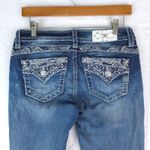 Miss Me  Jeans Womens 26 Blue Mid Rise Easy Boot Western Cowgirl Y2K Denim Photo 3