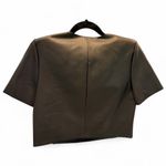 Wolford Vegan Leather Cropped Top Black Size 40 US 10 NWT Photo 2
