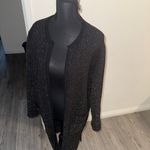 ZARA  Black Textured Open-Front Cardigan Photo 1