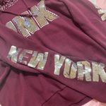 PINK - Victoria's Secret Maroon VS PINK Hoodie  Photo 4