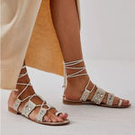 Free People NWOB Mantra Mirror Sandals / Natural Photo 0