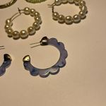 Lot Of 4 Women’s Hoop Costume Earrings Pierced Mix Photo 2